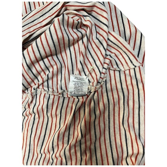 Madewell Swingy Tee Sacramento Striped Scoop Neck Short Sleeve Red Blue Dress M - Picture 13 of 16